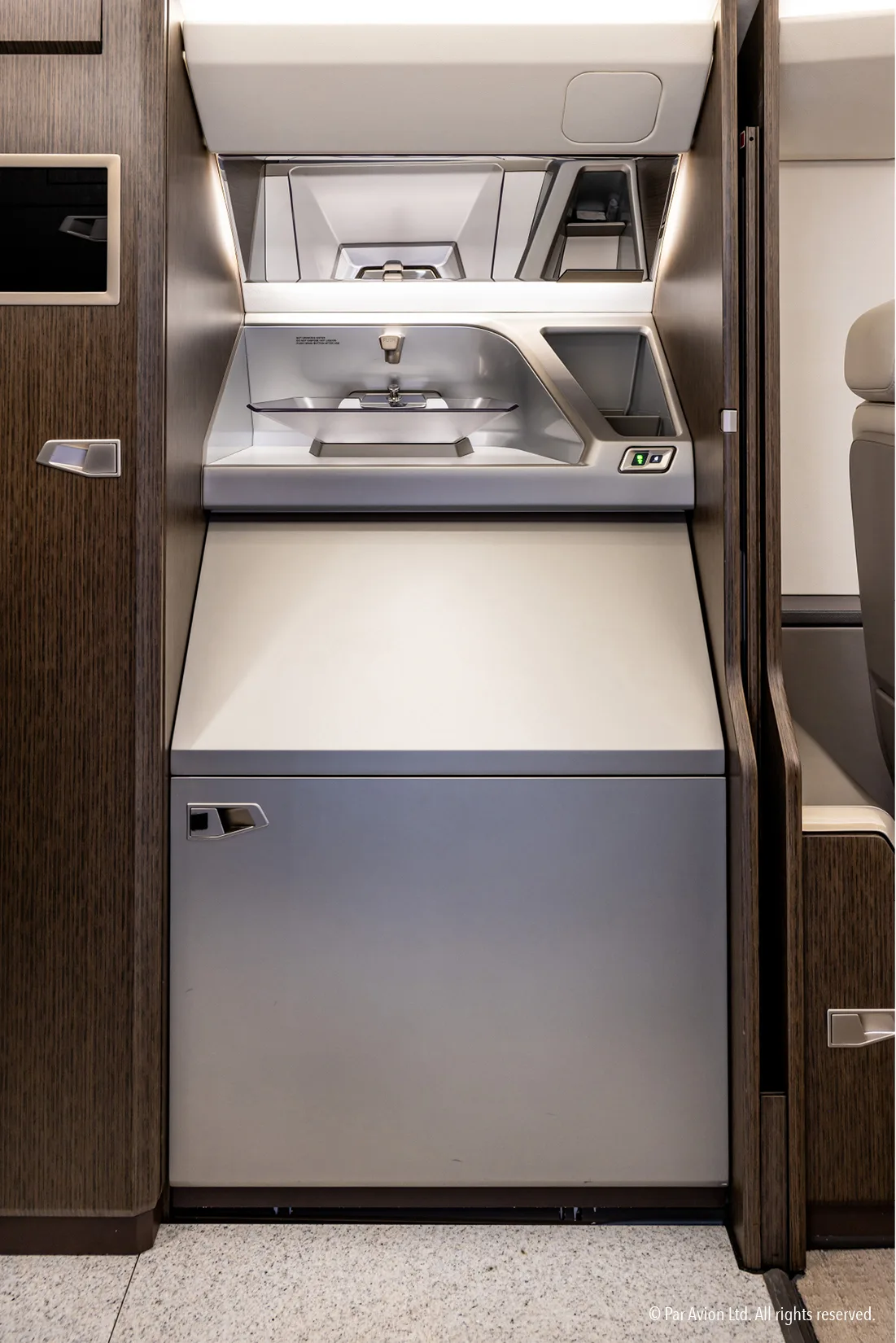 Cabin interior of a 2020 Pilatus.