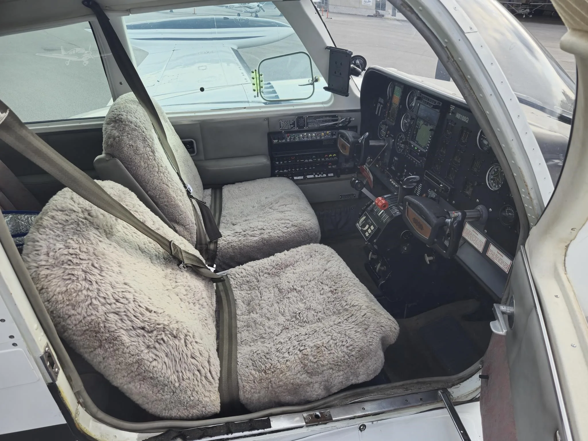 Cabin interior of a 1972 CESSNA T310Q.