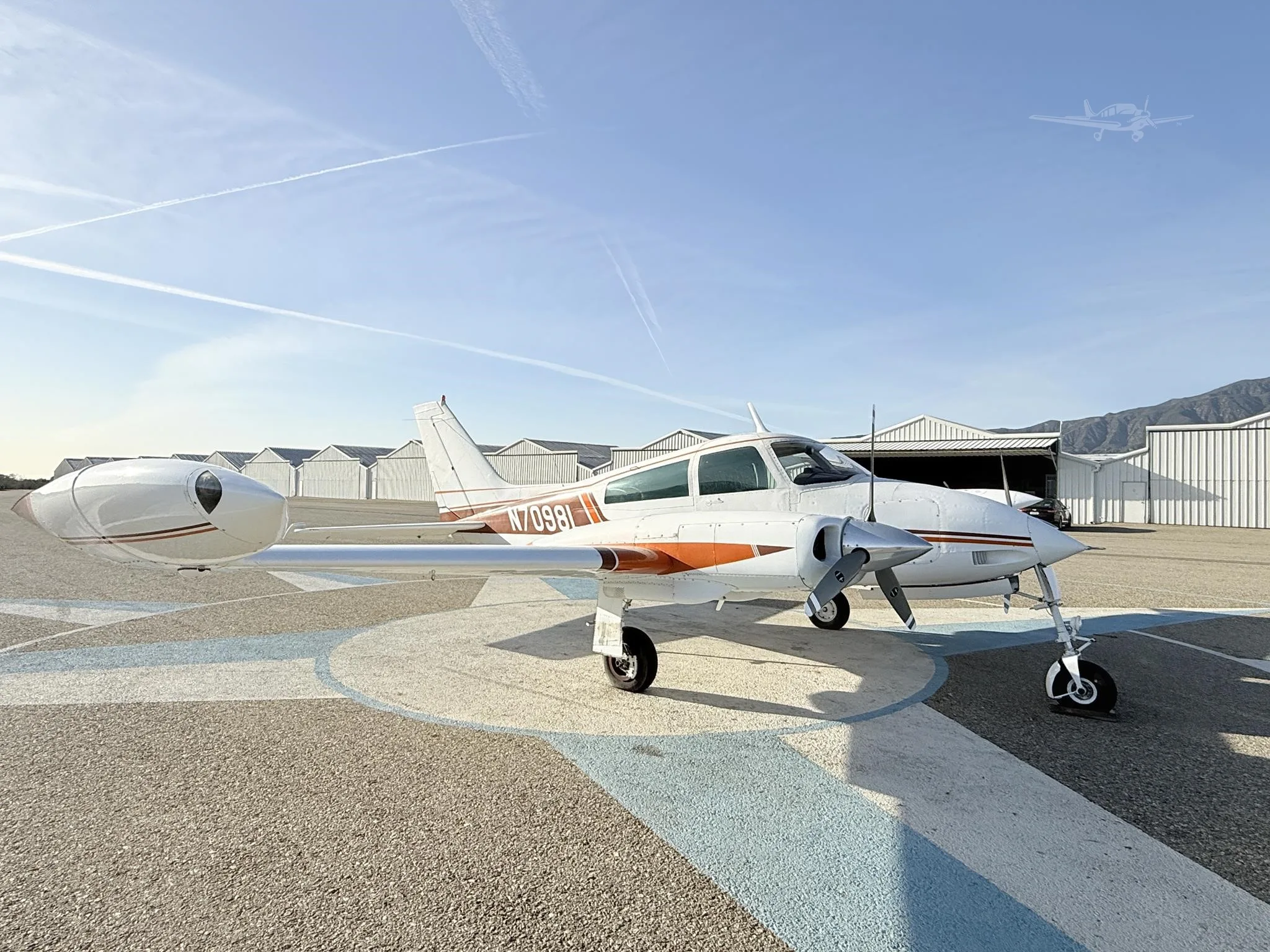 Marketing image of a 1966 CESSNA 310K.