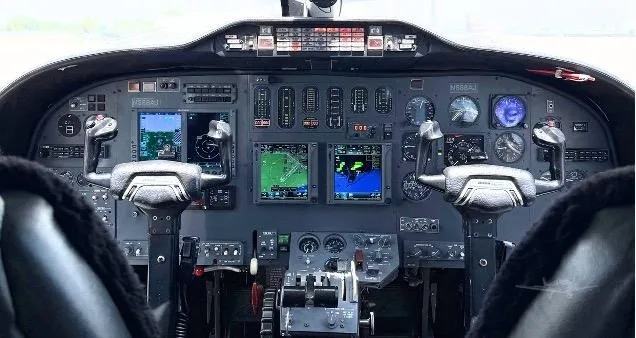 Avionics suite of a 1982 CESSNA CITATION II.