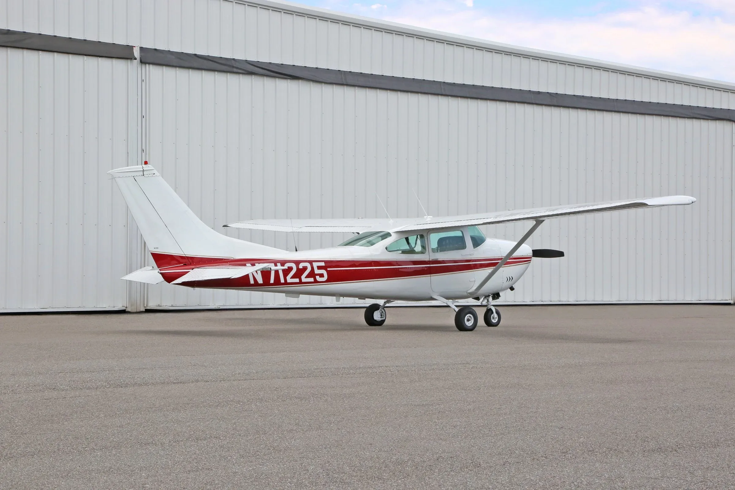 Exterior view of a 1969 Cessna 182 Skylane.