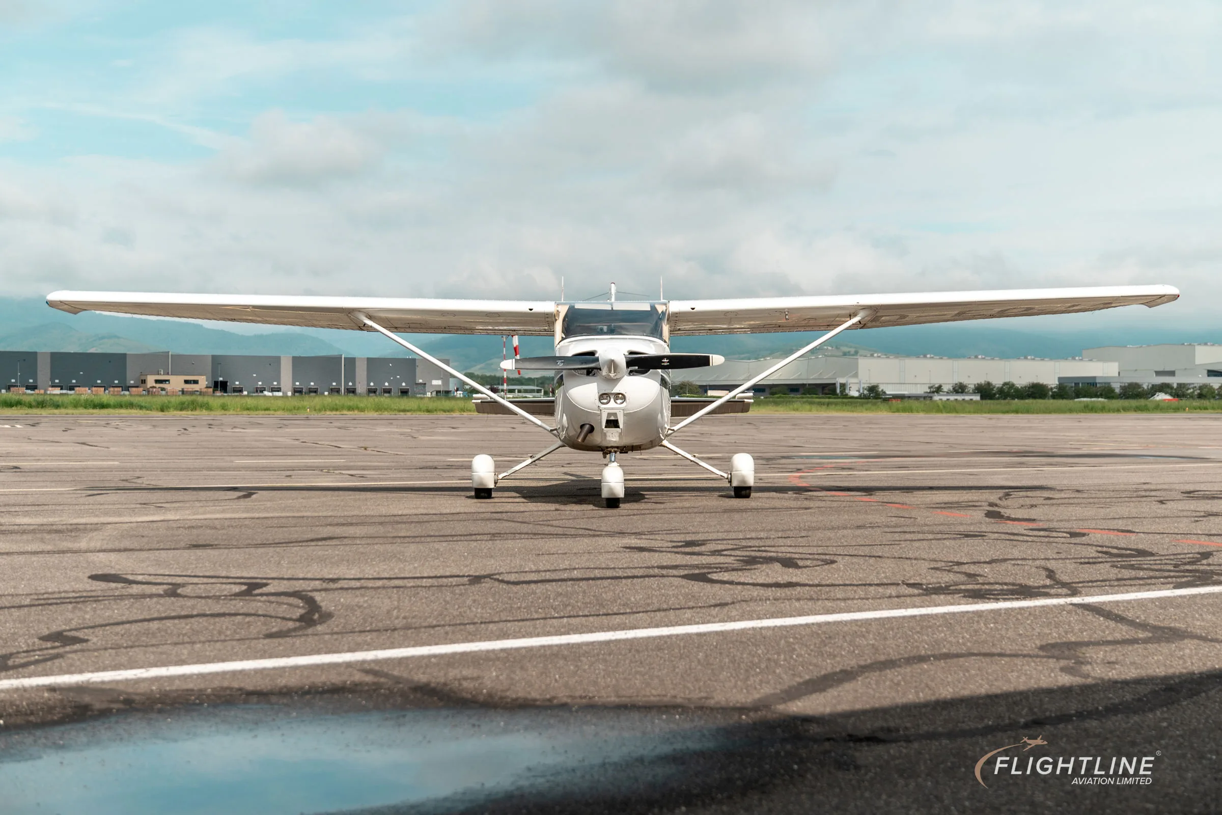 Marketing image of a 1977 Cessna F172N.