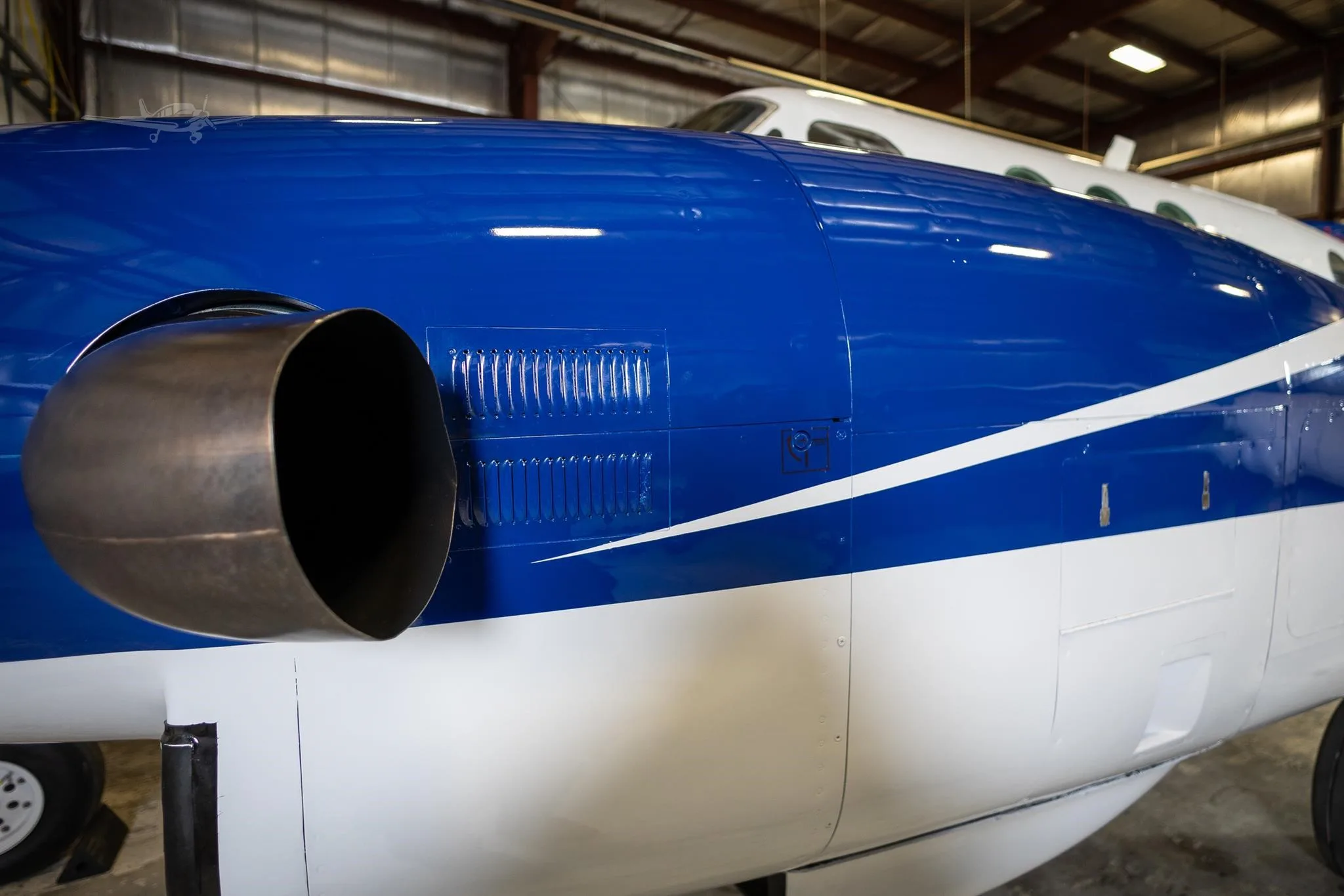 Engine detail of a 1982 BEECHCRAFT KING AIR C90.