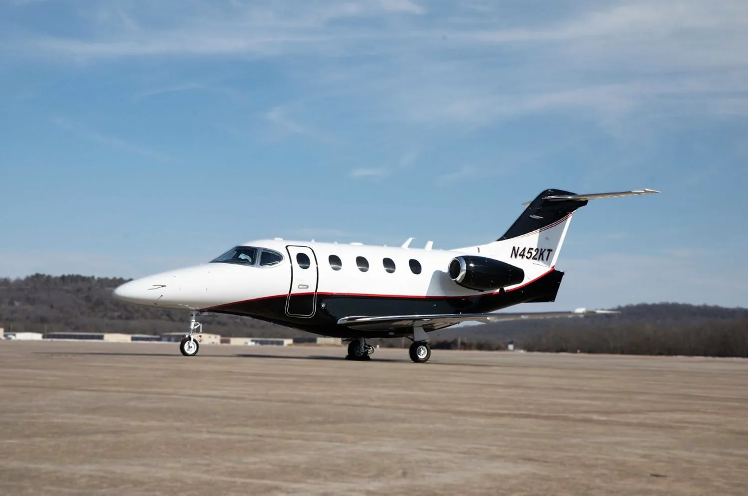 Cabin interior of a Beechcraft Premier I.