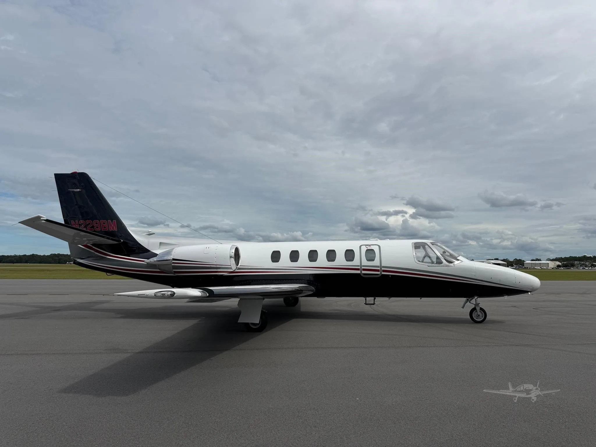Exterior view of a 1981 CESSNA CITATION II, N229BM.