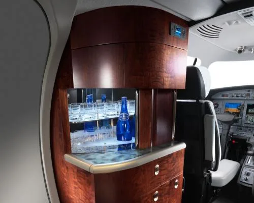 Cabin interior of a Cessna CJ4.
