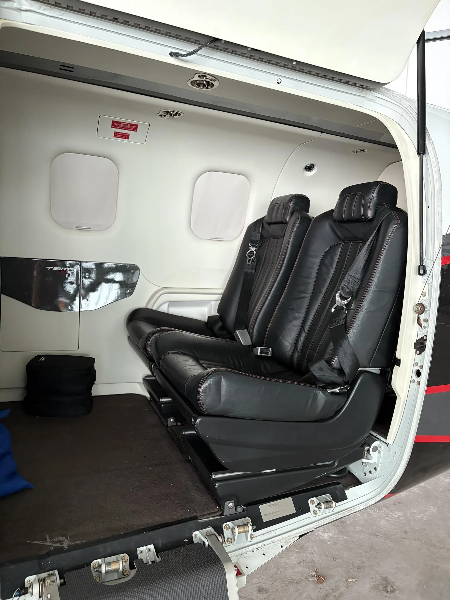 Cabin interior of a 2015 DAHER TBM 900.