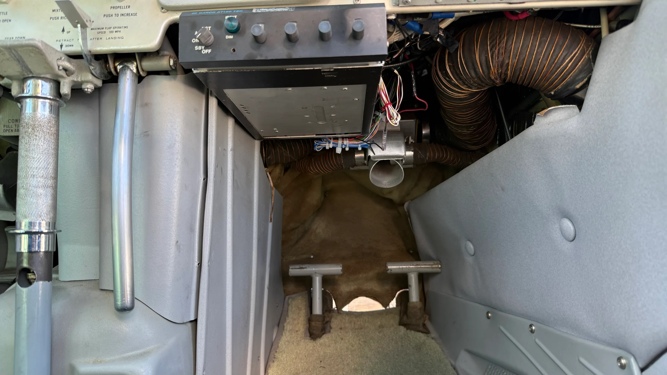 Engine detail of a 1965 Mooney M20C - $65,900 - N5963Q (Here at Placerville).