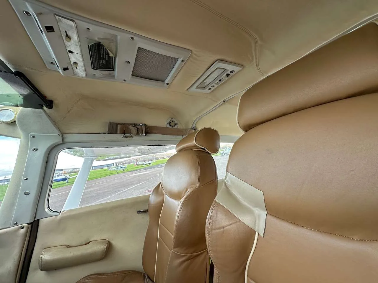 Cabin interior of a 1973 Cessna C182 P.