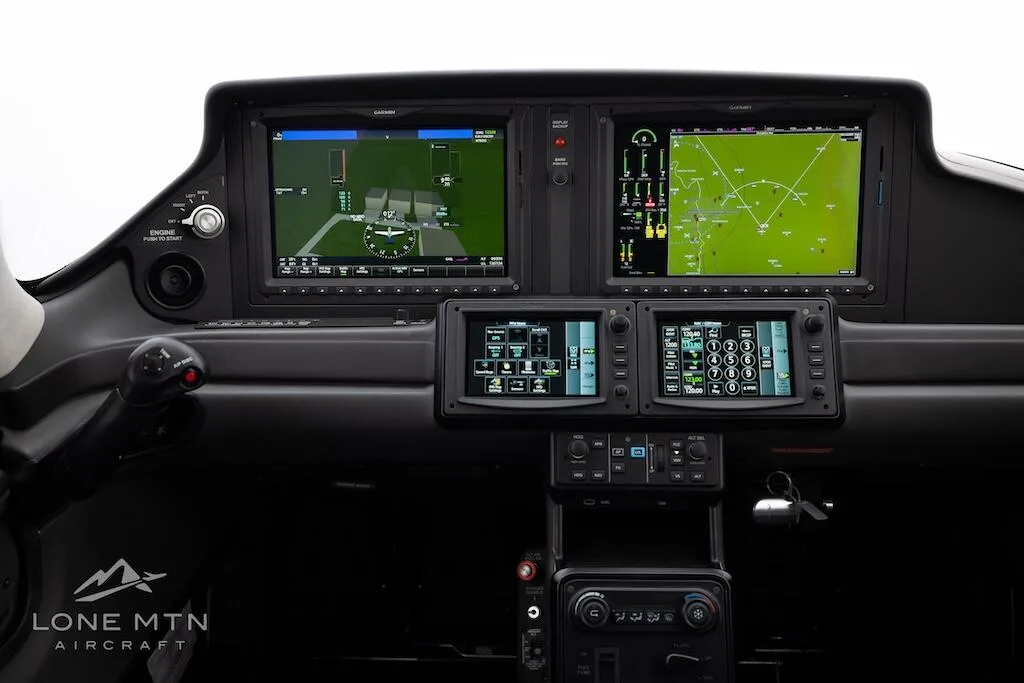 Avionics suite of a 2024 Cirrus SR20 G7.