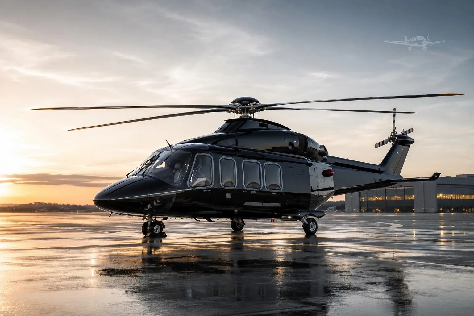 Exterior view of a 2010 AGUSTA AW139.