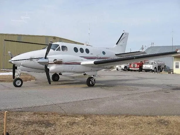 Exterior view of a 1979 BEECHCRAFT KING AIR E90, N366GW.