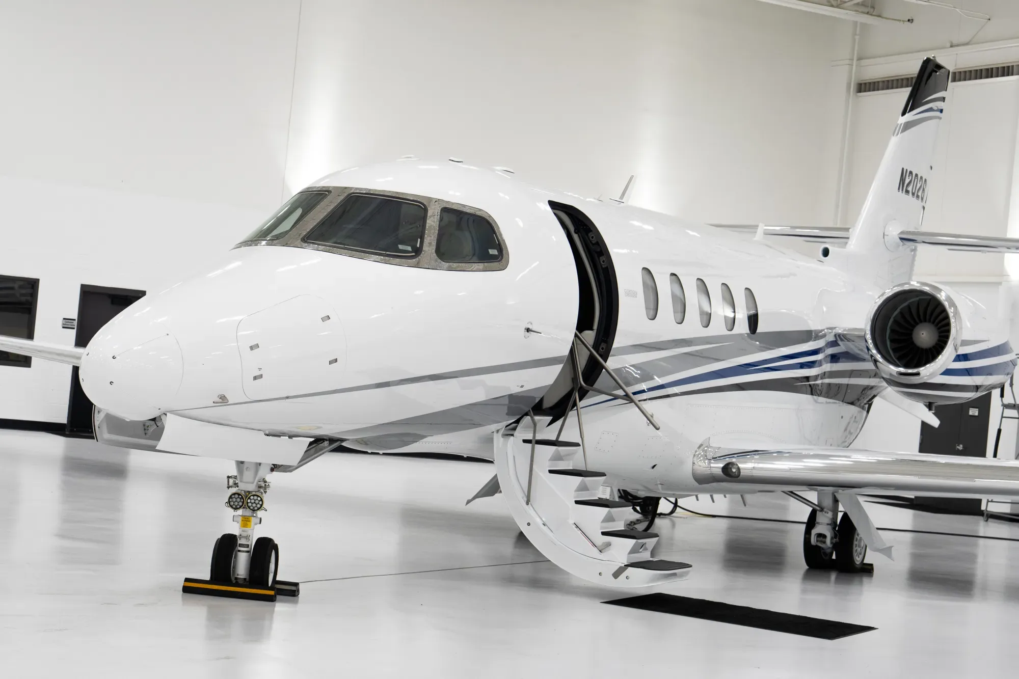 Cabin interior of a 2026 Cessna Citation Latitude.
