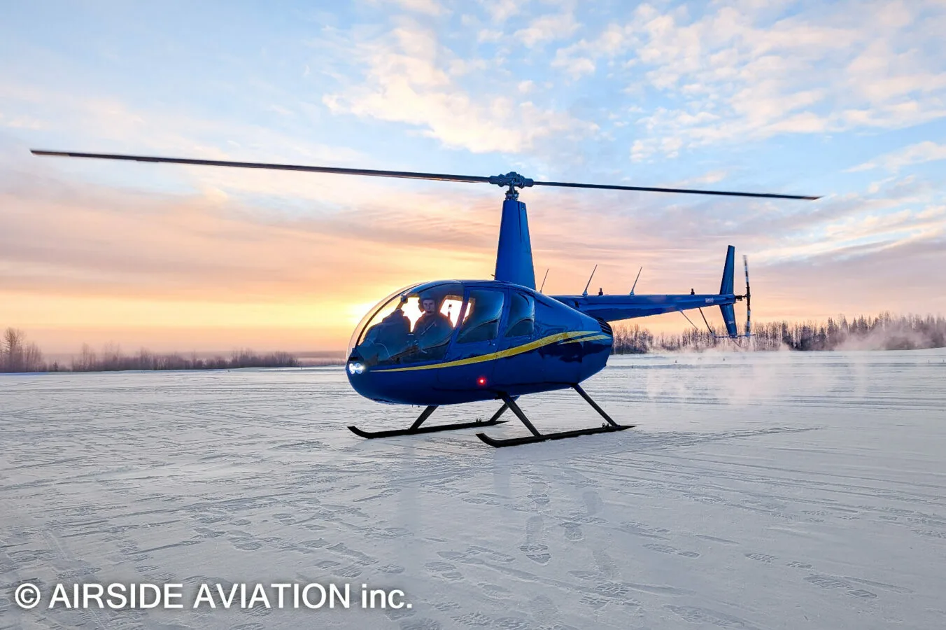Exterior view of a 2023 Helicopter R44.