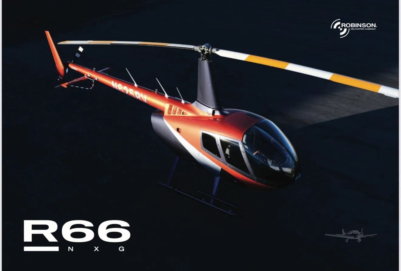 Marketing image of a 2026 ROBINSON R66.