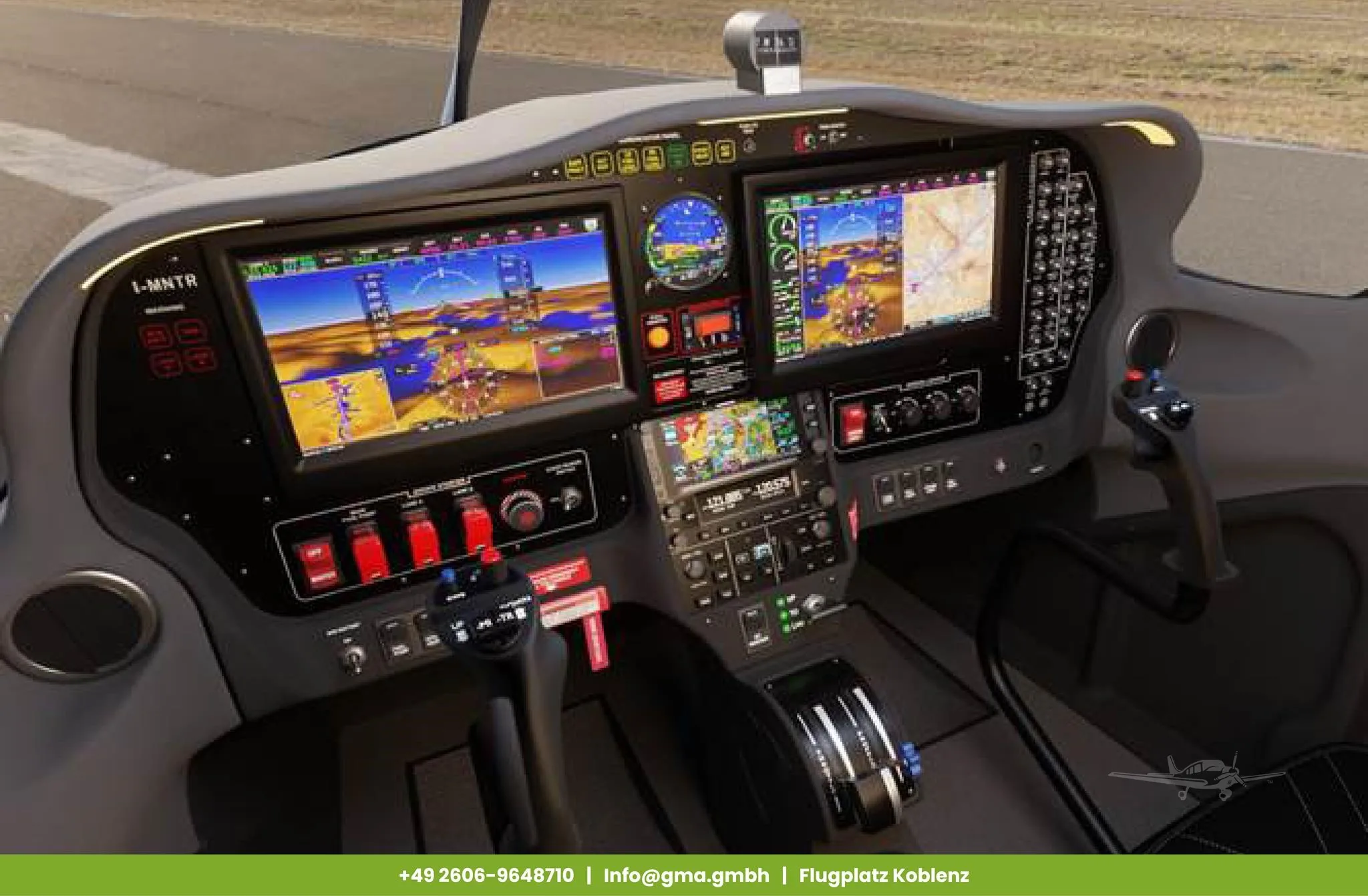 Avionics suite of a 2027 TECNAM P MENTOR.