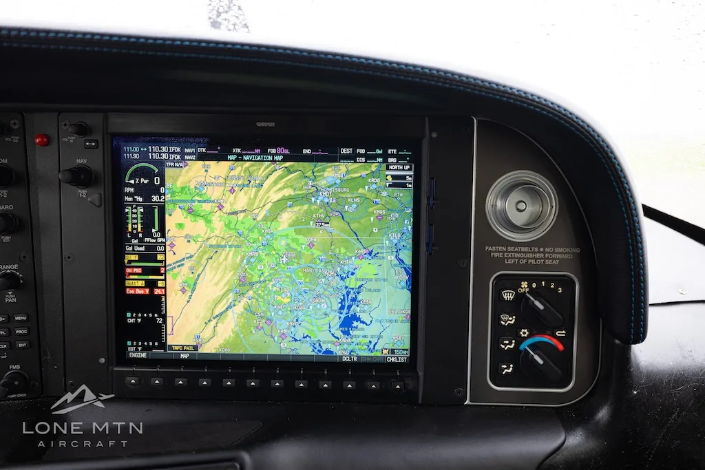 Avionics suite of a 2010 Cirrus SR22 G3 GTS.