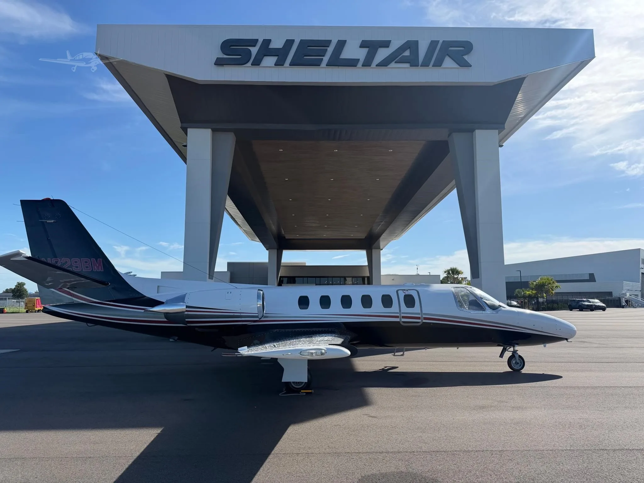 Exterior view of a 1981 CESSNA CITATION II, N229BM.