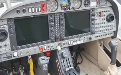 Avionics suite of a 2012 DIAMOND DA42 NG.