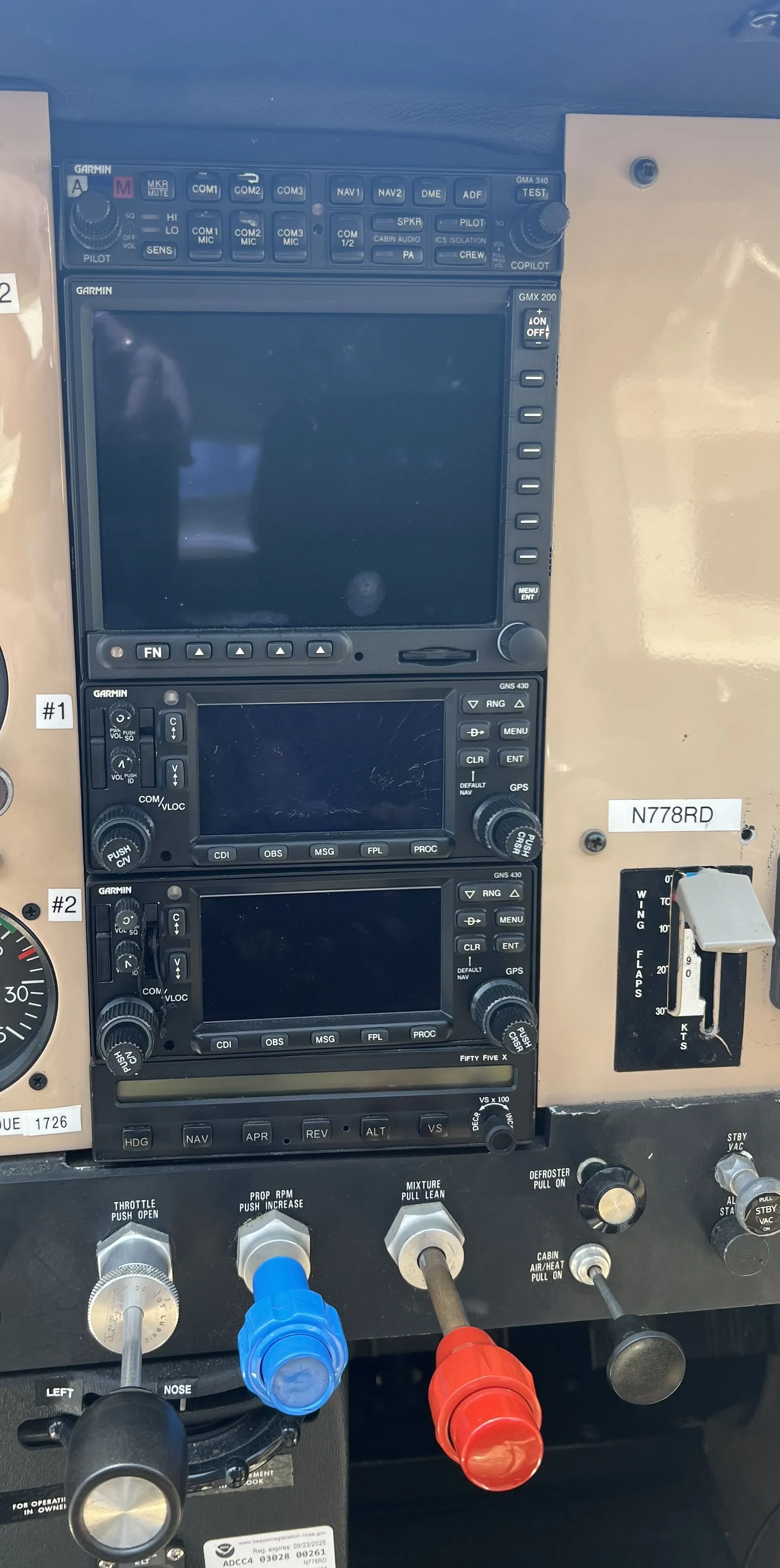 Avionics suite of a 1977.