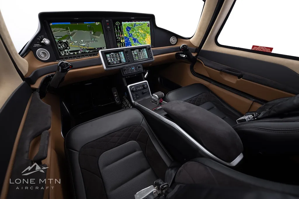 Cabin interior of a 2025 Cirrus SR22T G7.