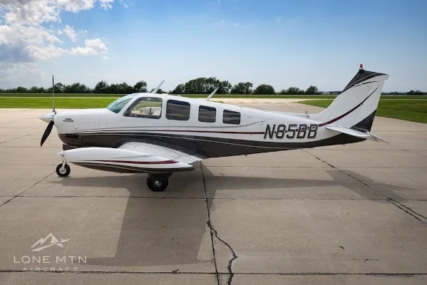 Marketing image of a 1973 Beech Bonanza A36.