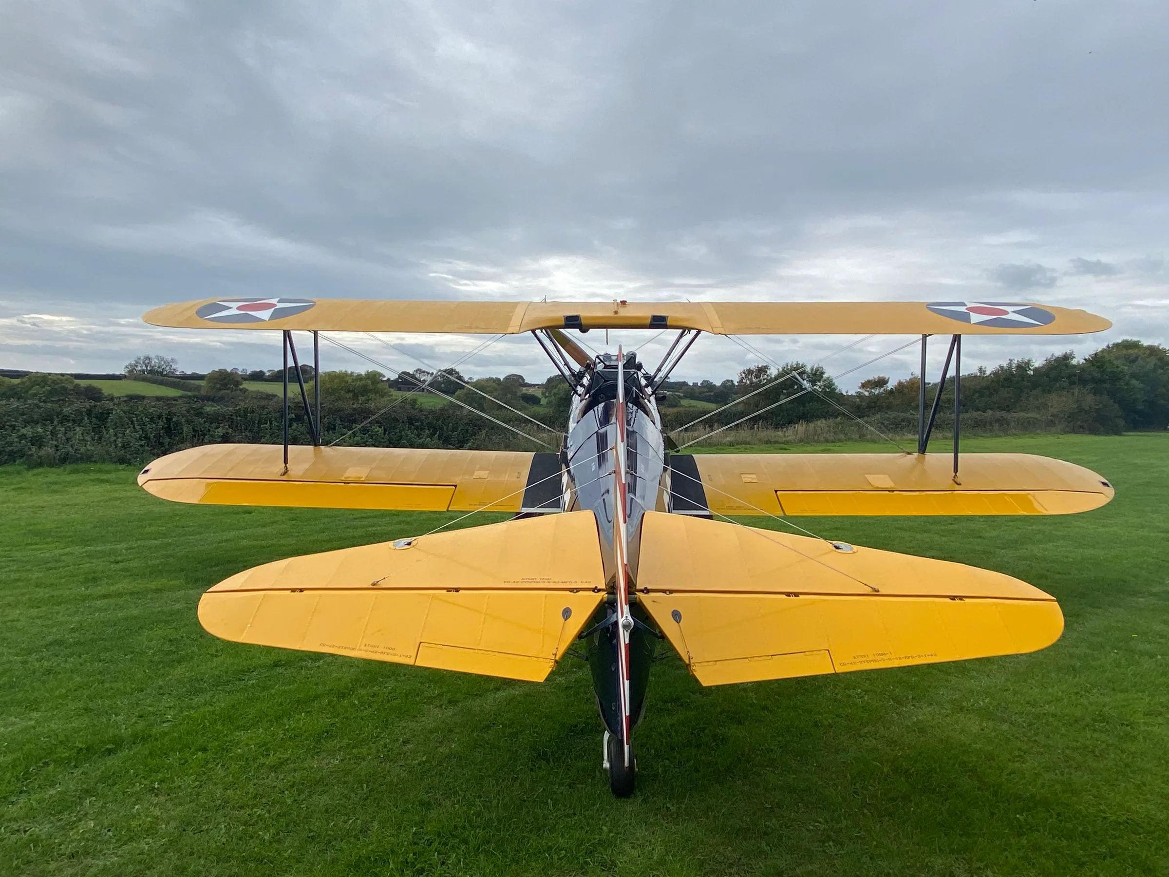 Exterior view of a 1945 Boeing Stearman A75-N1.
