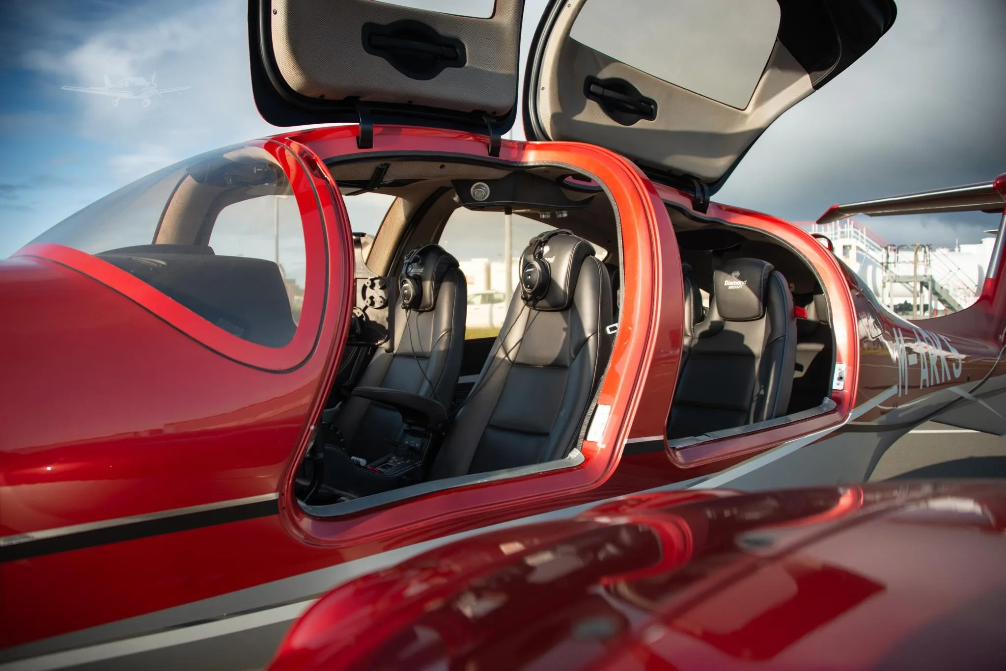 Cabin interior of a 2021 DIAMOND DA62.