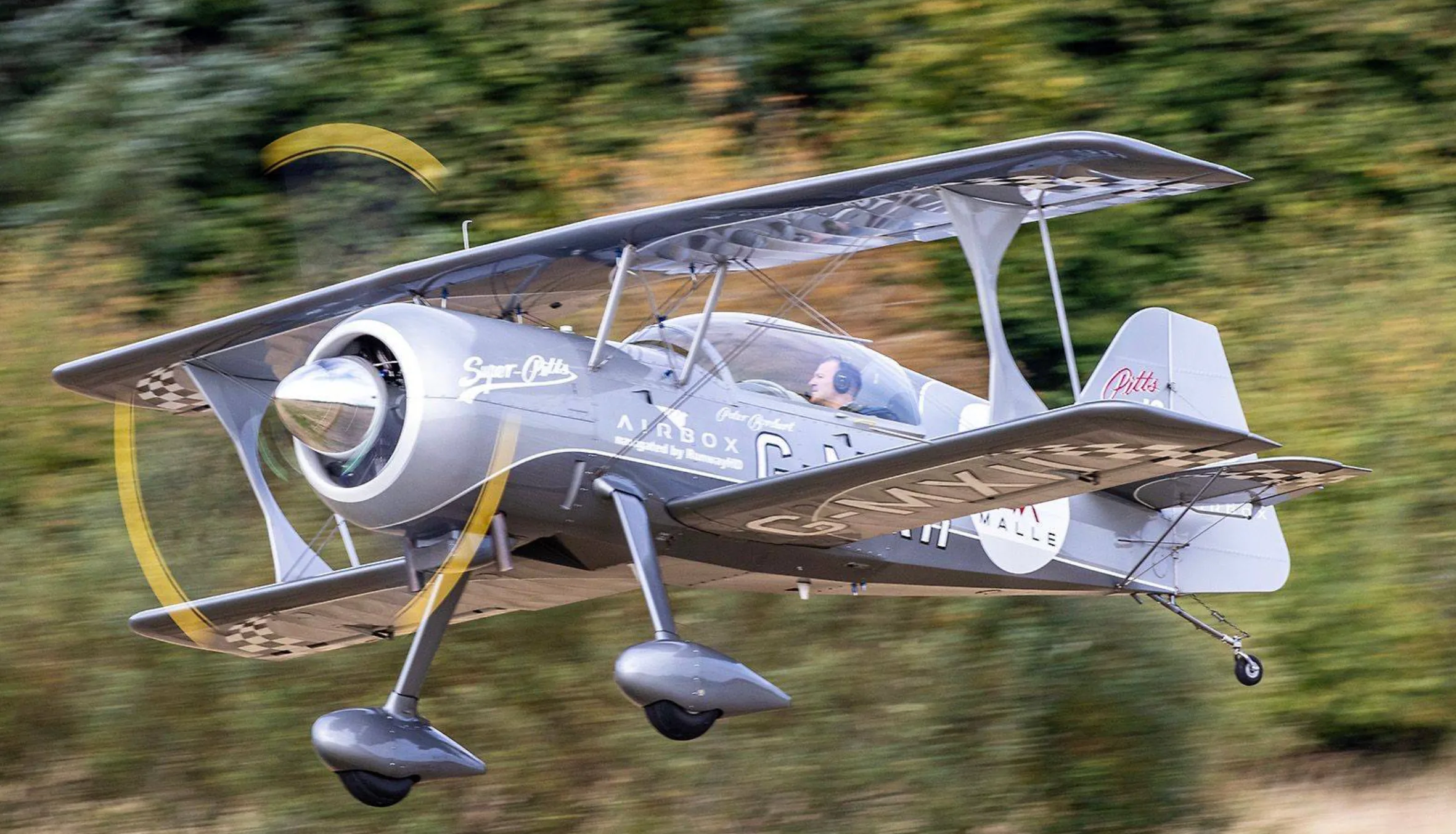 Marketing image of a de Havilland DH.82A Tiger Moth – G-AMNN – “Spirit of Pashley”.