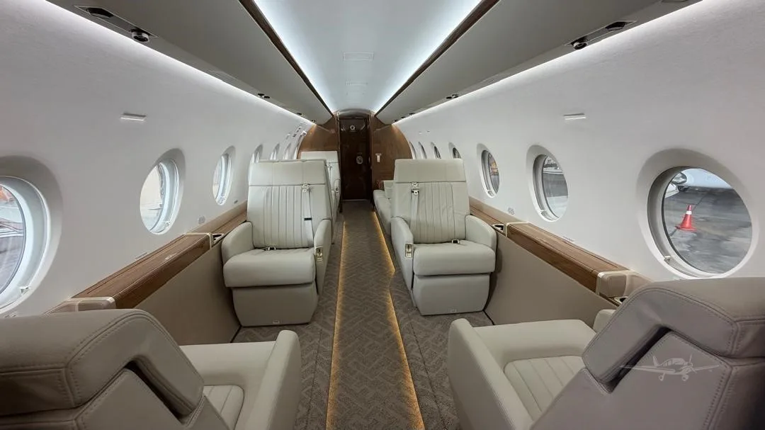 Cabin interior of a 2023 GULFSTREAM G280.