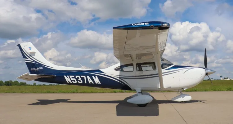 Exterior view of a 2025 Cessna T182T.