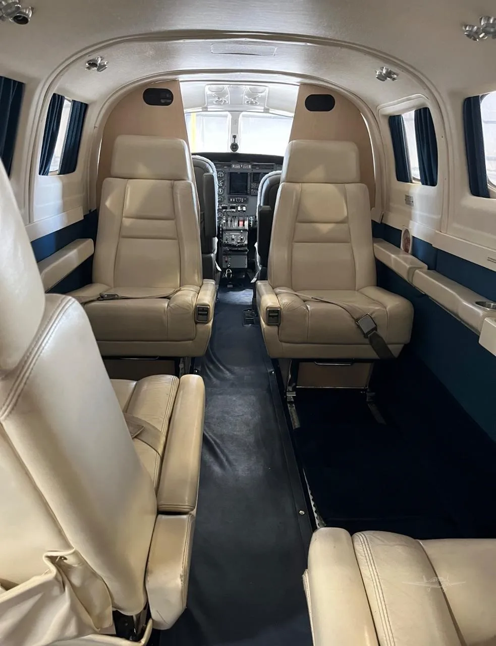 Cabin interior of a 1978 CESSNA CONQUEST II.
