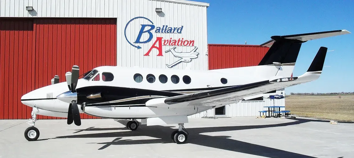 Engine detail of a 1998 Beechcraft King Air B200 Blackhawk - 52’s Raisbeck New Swept Tip Props.
