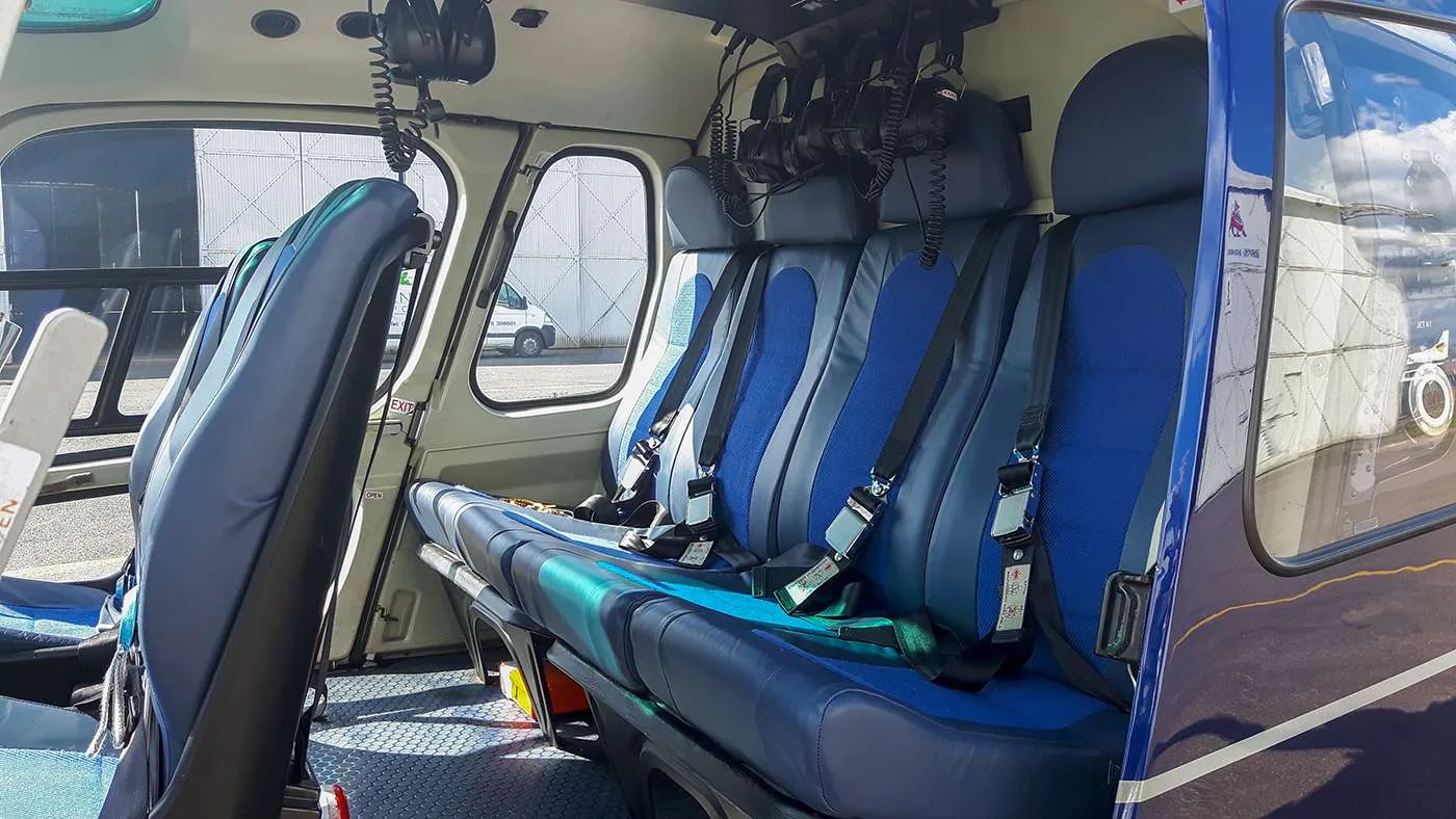 Cabin interior of a 1999 Eurocopter AS355N.