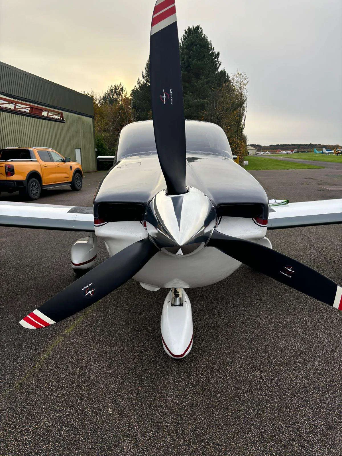 Exterior view of a 1980 Socata TB10 Tobago.