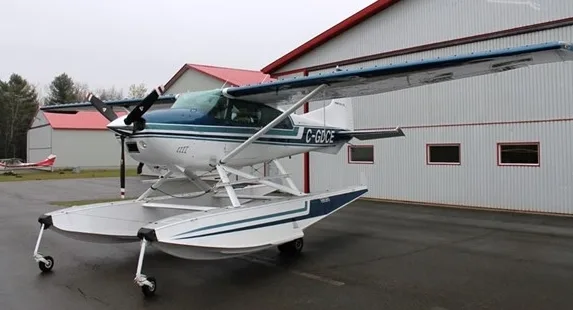 Exterior view of a 1978 Cessna 185 - Canadian Aircraft Sales.