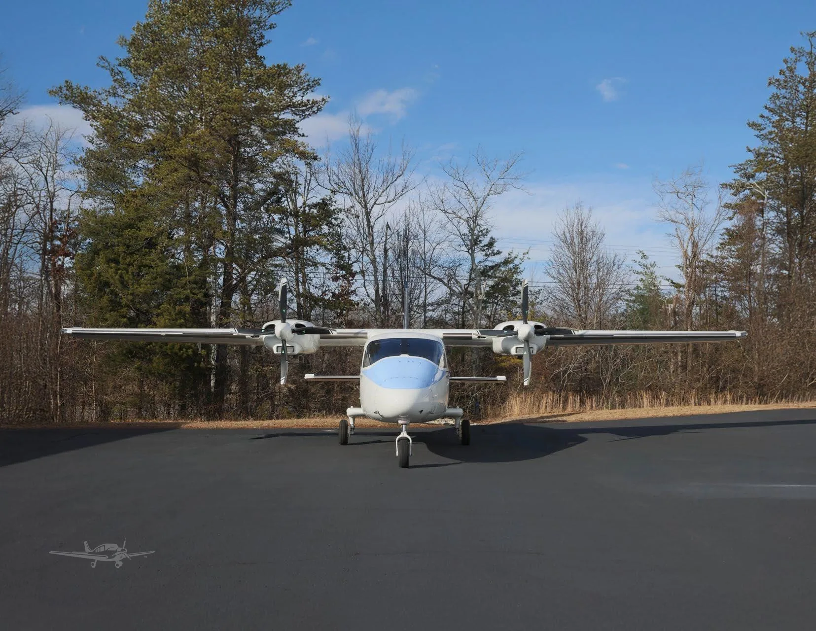 Exterior view of a 2022 TECNAM P2012 TRAVELLER.