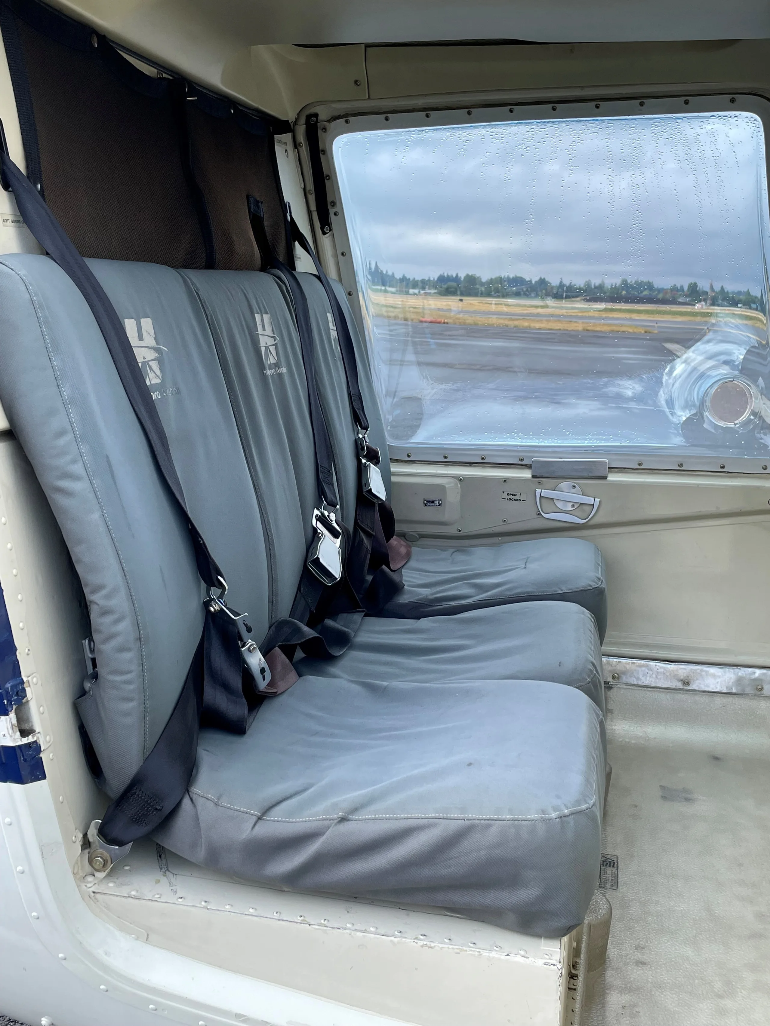 Cabin interior of a 1987 Bell 206B3.
