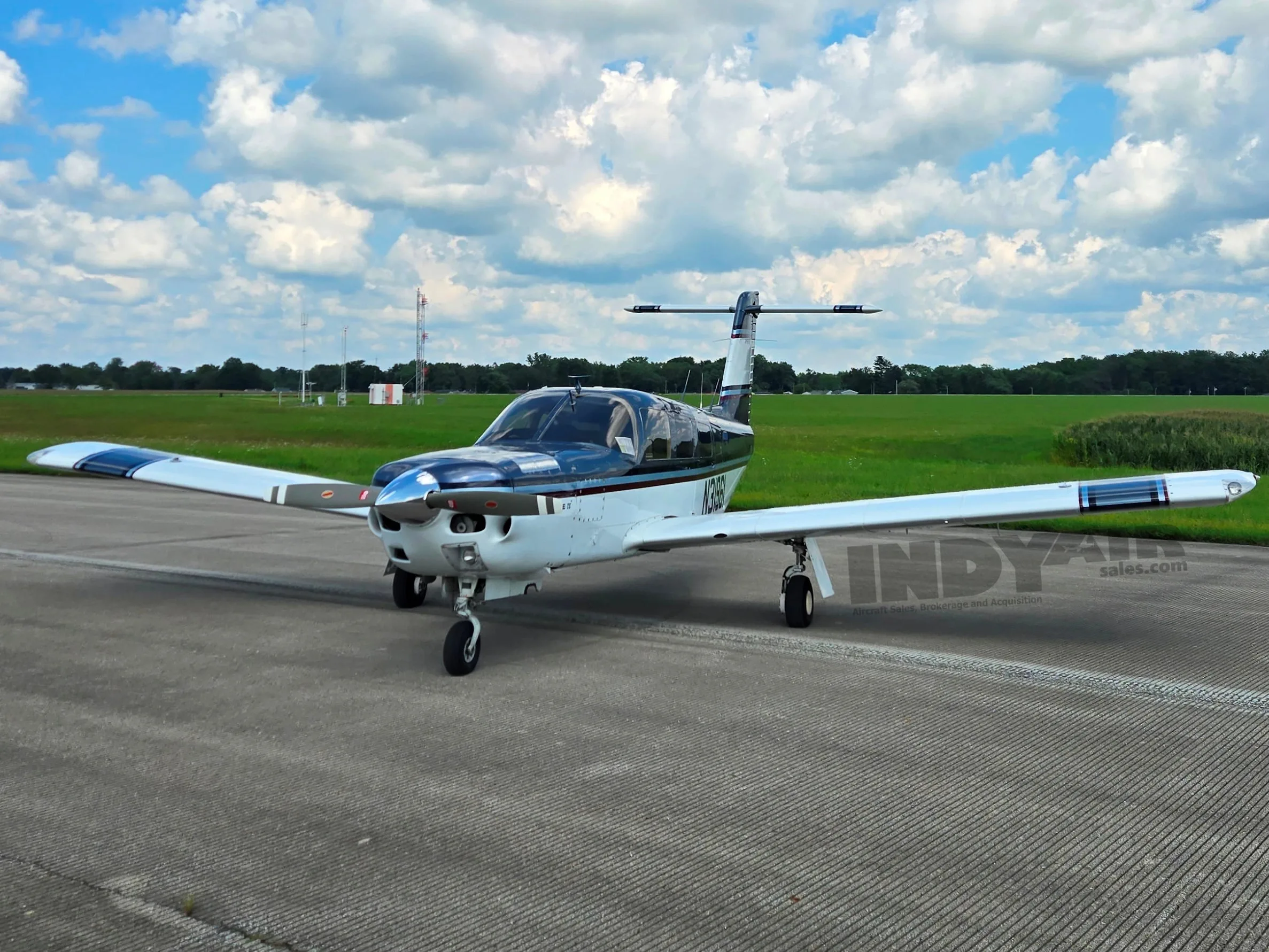 Exterior view of a 1978 Piper 32RT-300T, N31961.