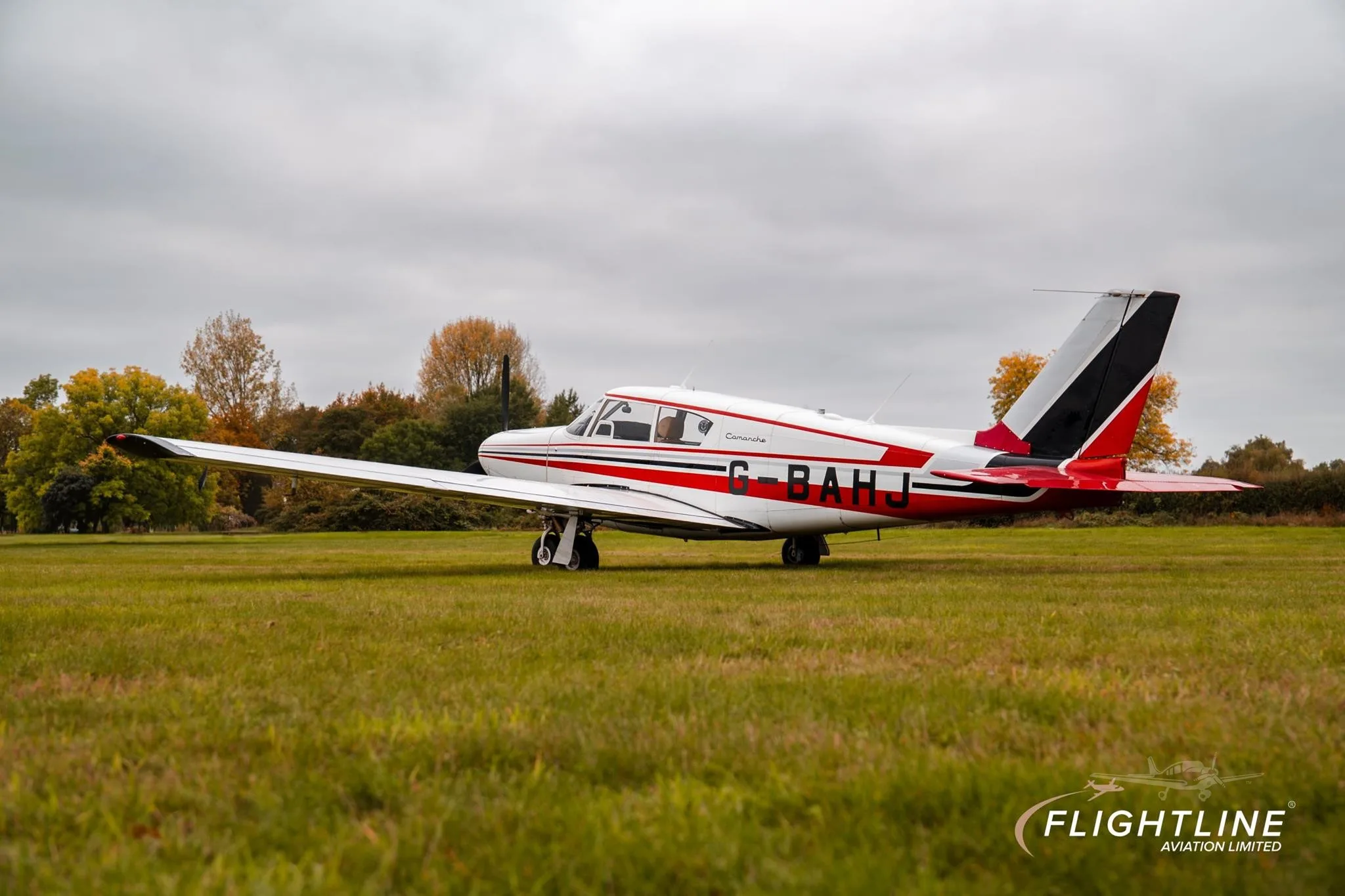 Exterior view of a 1960 PIPER COMANCHE 250, G-BAHJ.