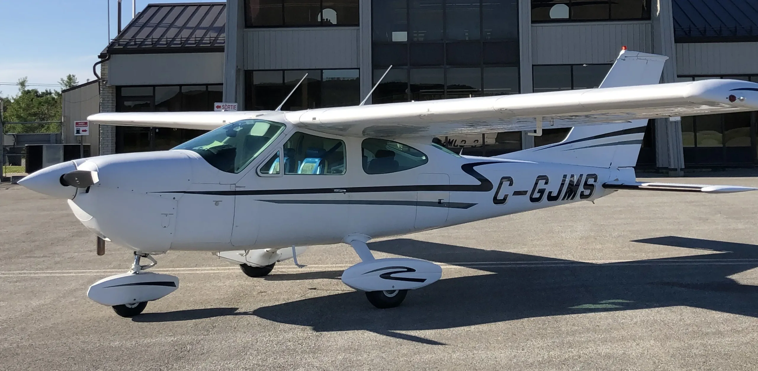 Exterior view of a 1973 Cessna.