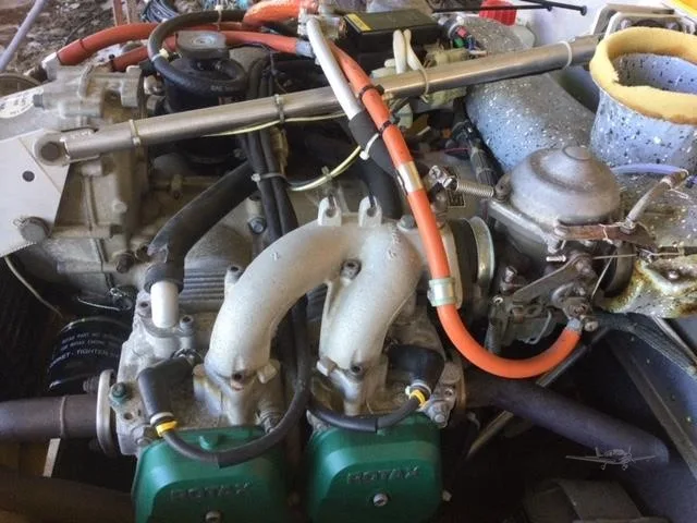 Engine detail of a 2016 AEROPRAKT LTD A22LS FOXBAT.