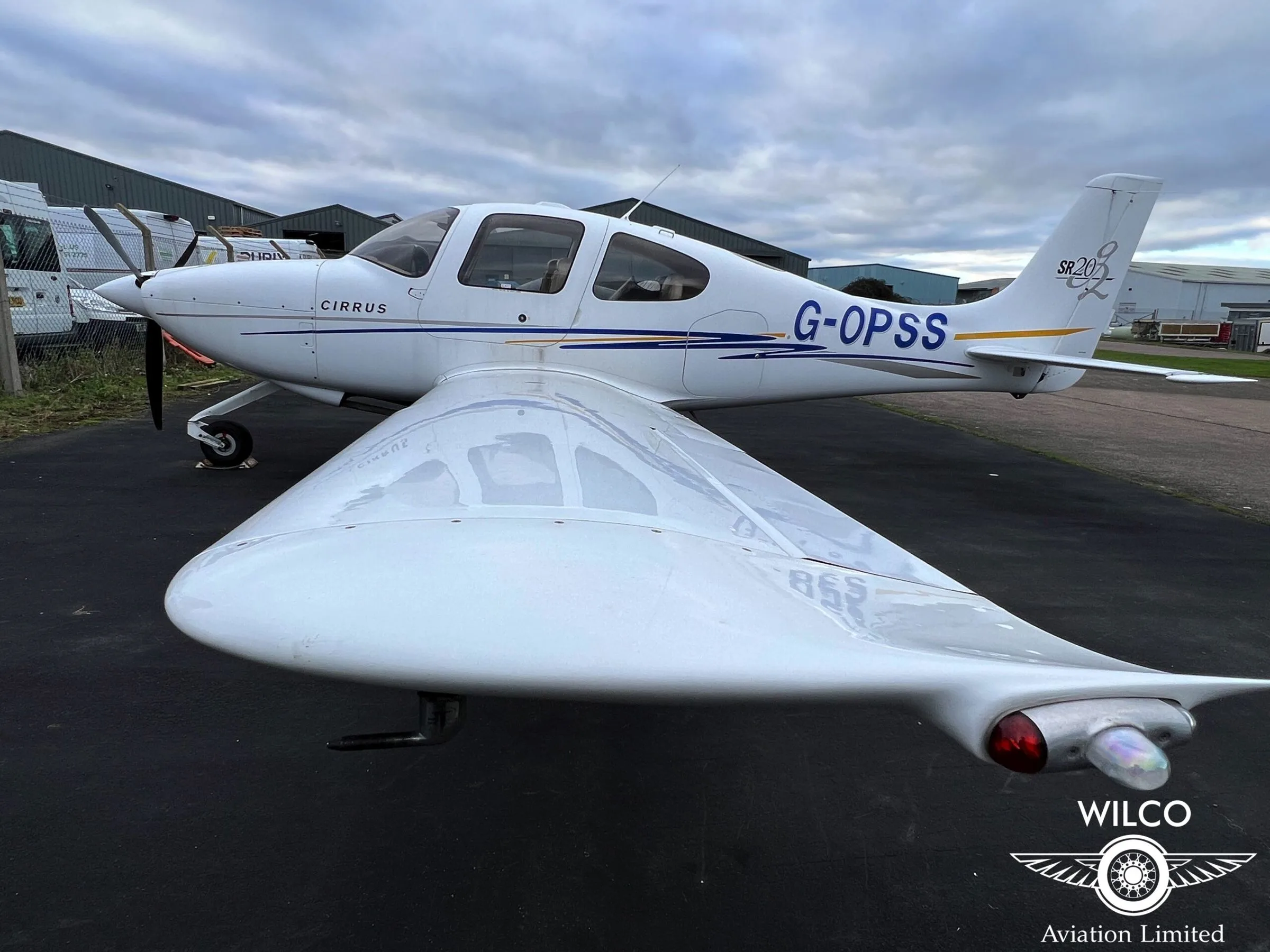 Marketing image of a 2004 Cirrus SR20 G2.