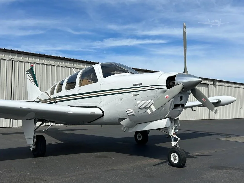 Exterior view of a 1978 BEECHCRAFT A36 BONANZA, N2024Q.