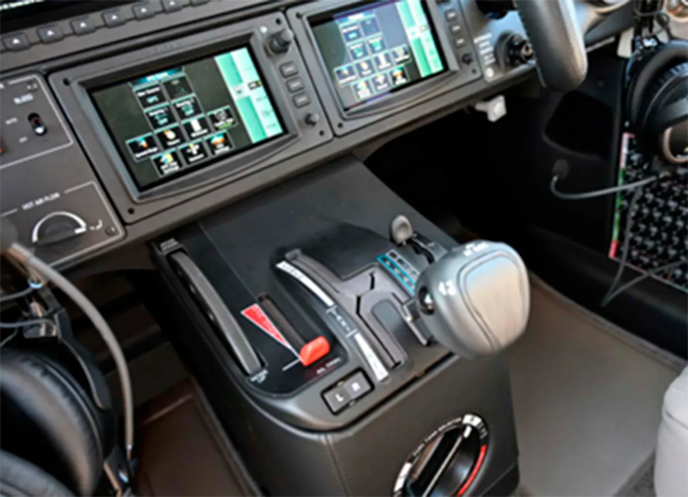 Avionics suite of a 2021 Daher TBM 940.
