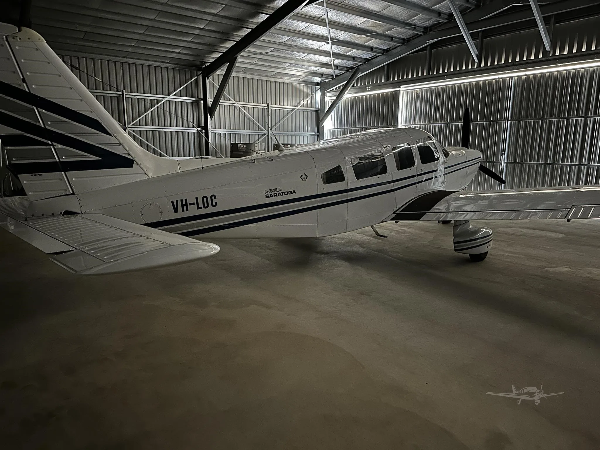 Exterior view of a 1981 PIPER SARATOGA, VH-LOC.
