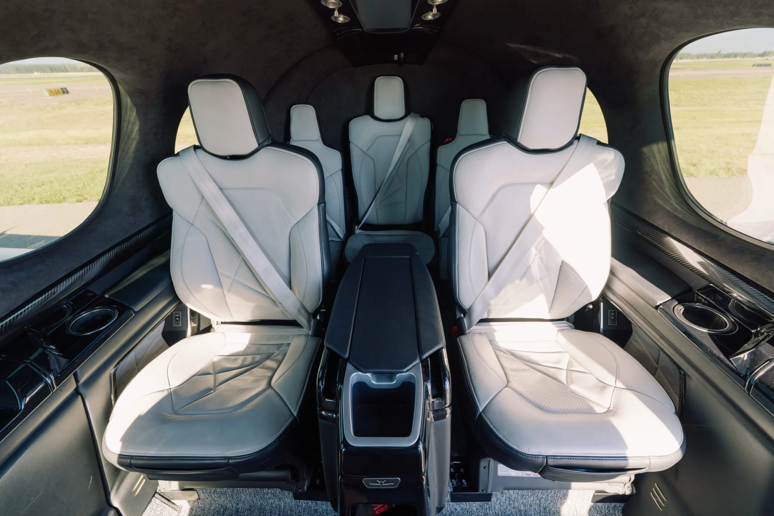 Cabin interior of a Cirrus SF50-G2+ Elite.