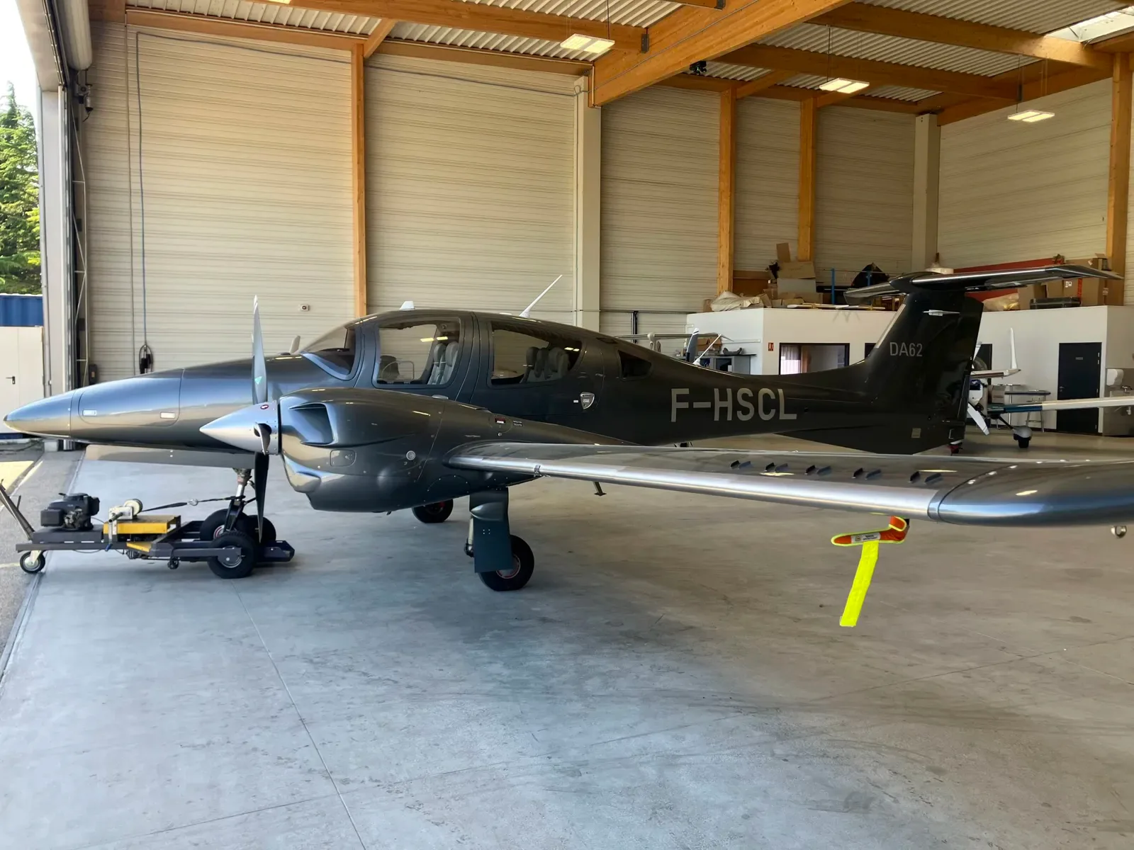 Exterior view of a 2021 Diamond DA62, F-HSCL.