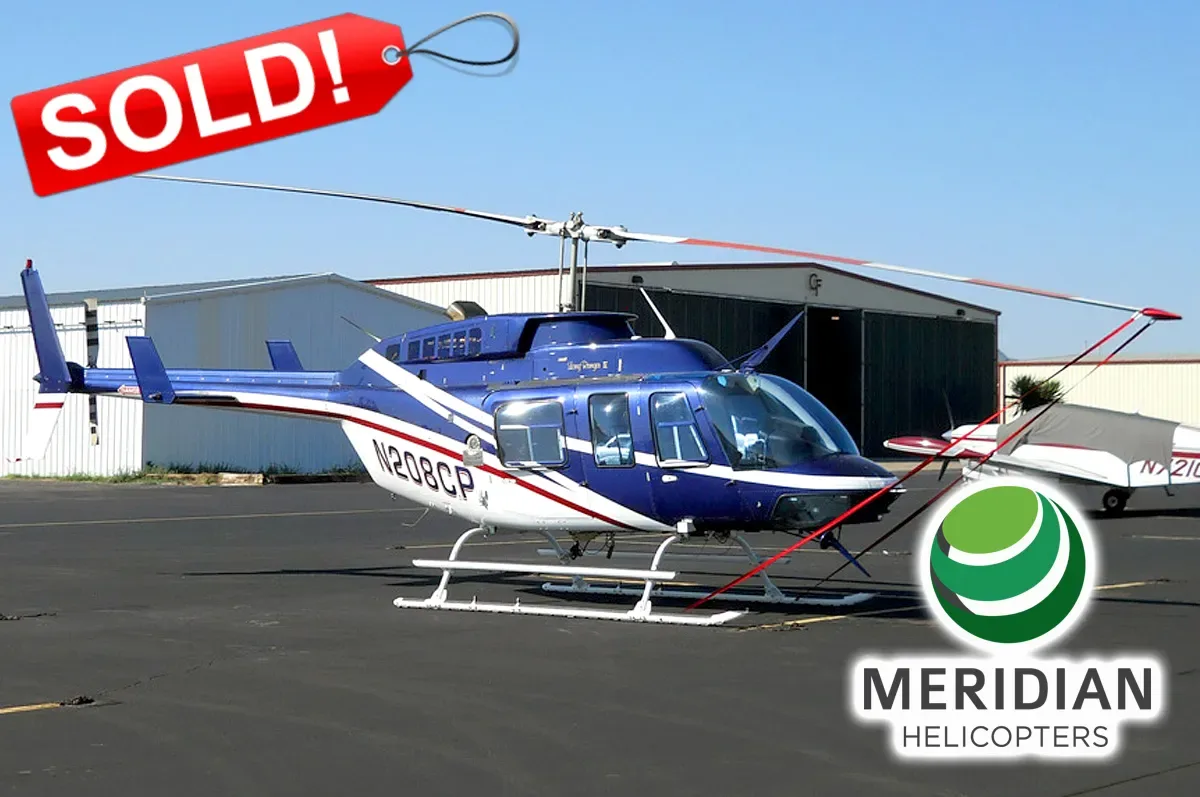 Exterior view of a 2007 Bell 206L4 LongRanger, N62HP.