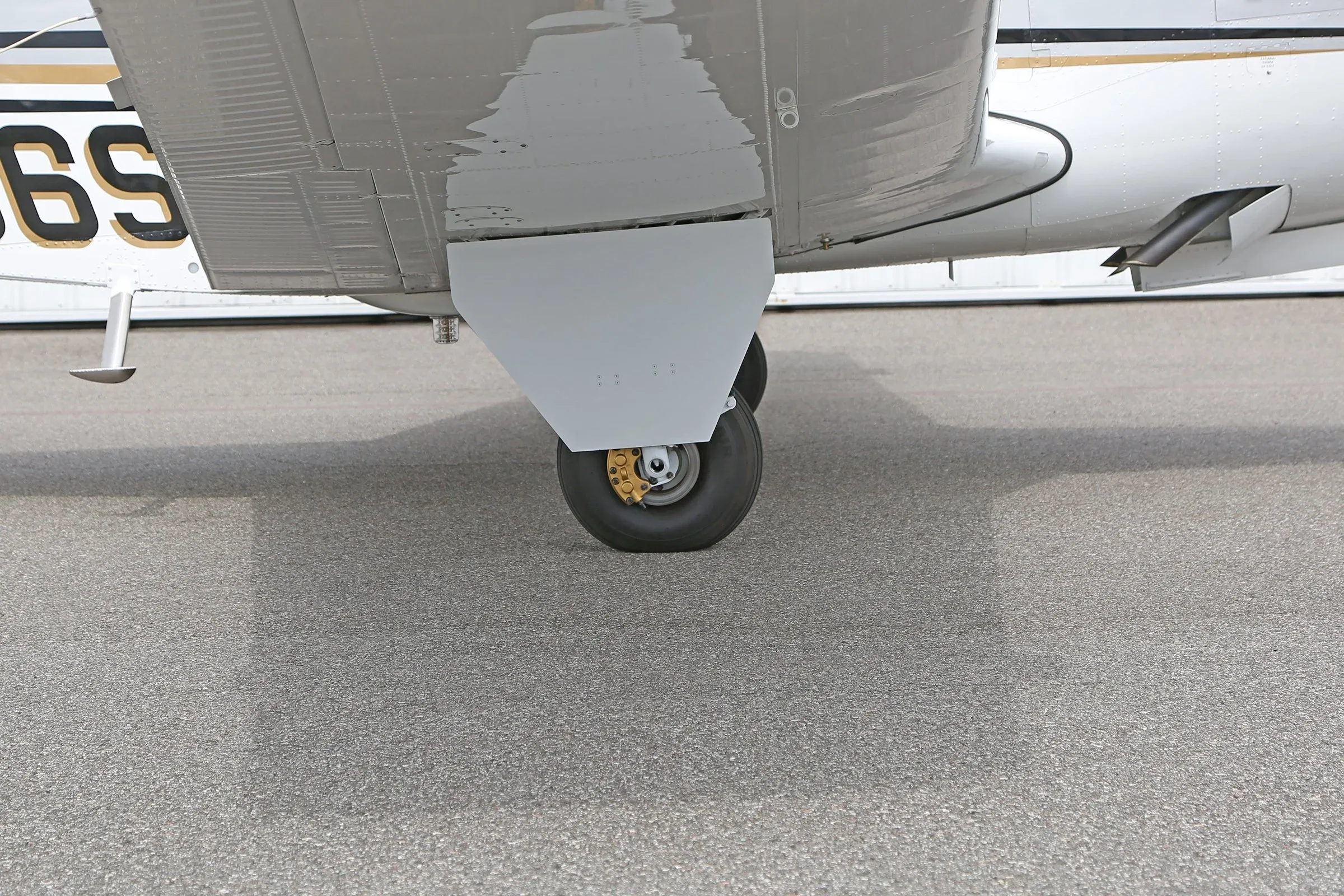Engine detail of a 2007 Beechcraft Bonanza 60th Anniversary Edition.